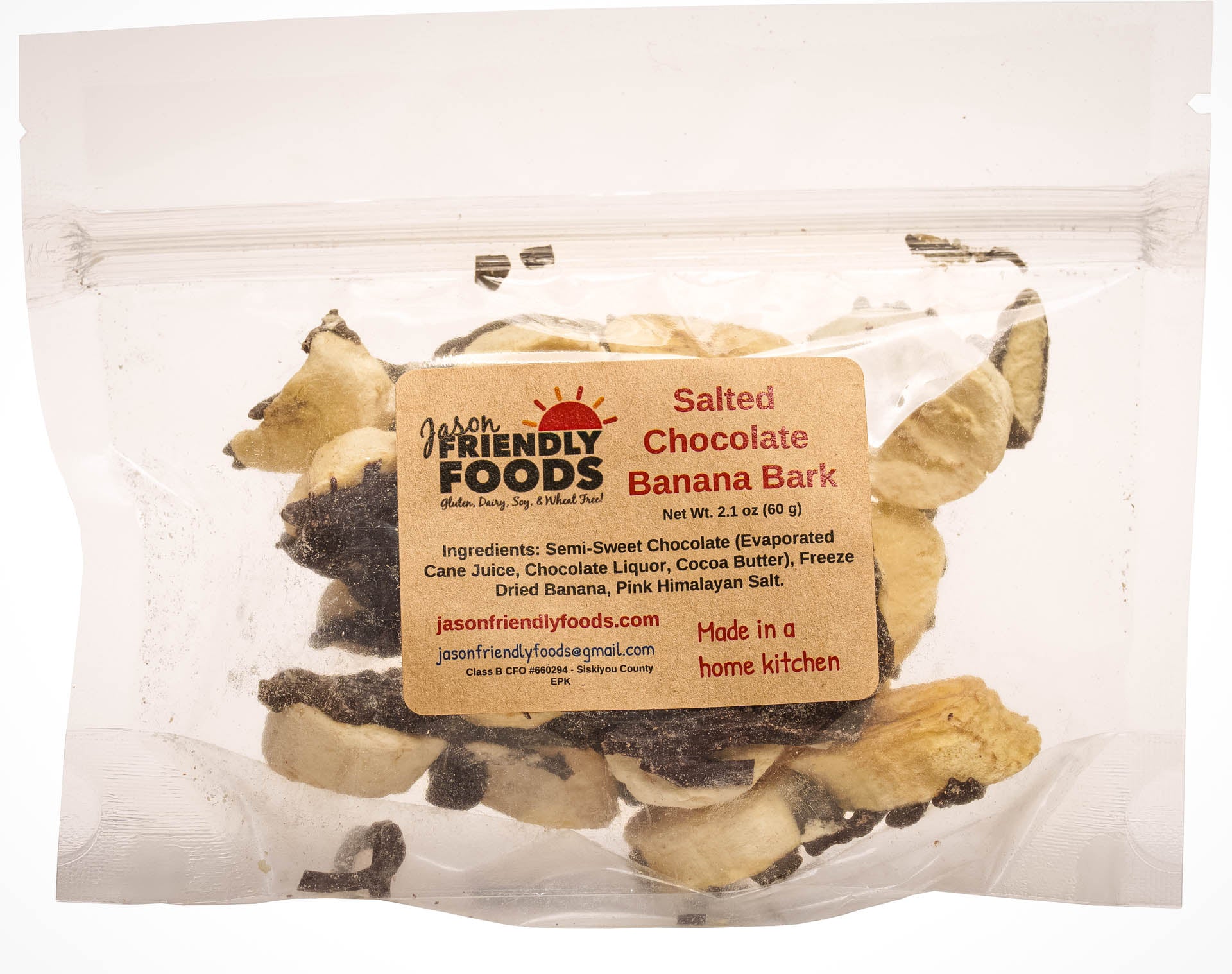 Salted Chocolate Freeze-Dried Bananas